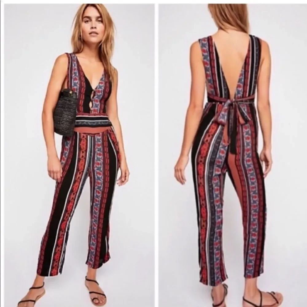 FREE PEOPLE all shook up romper size small